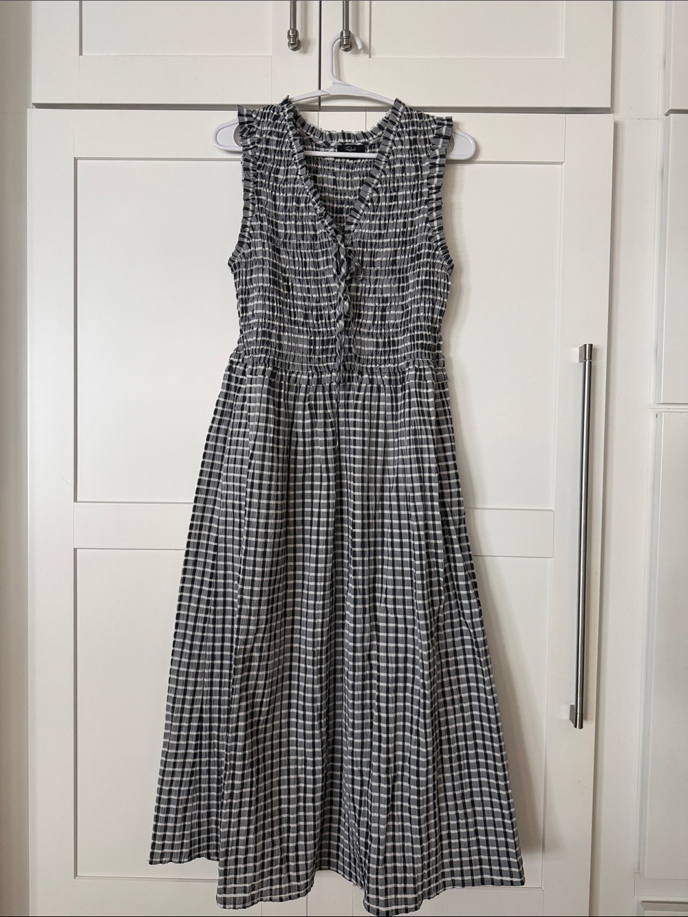 Rails Black & White Checked Maxi Dress